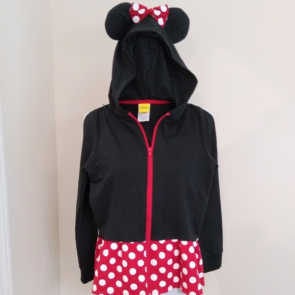 Disney Other - Disney Minnie Mouse full zip hoodie, size 10/12